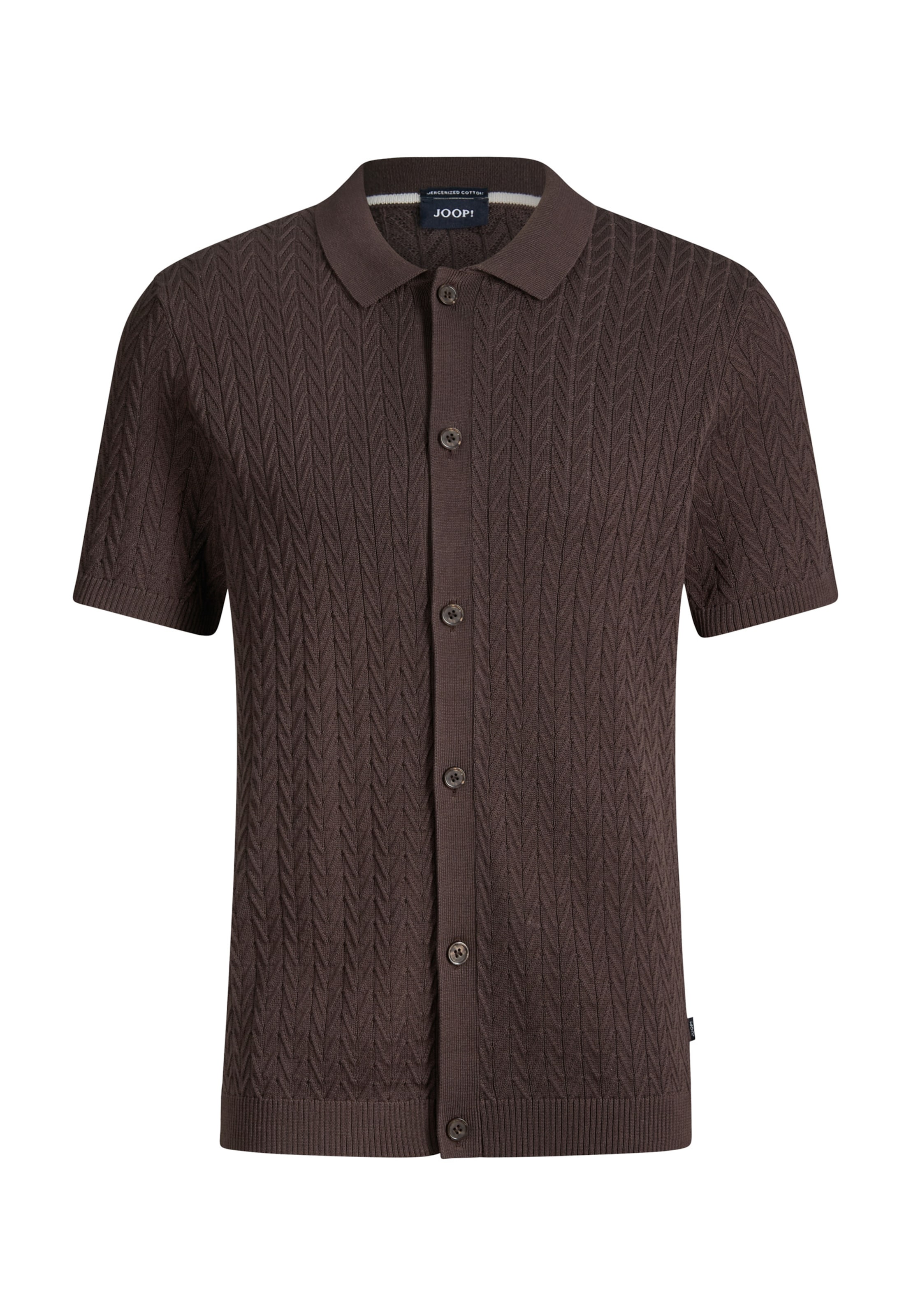 JOOP! Gebreid vest 'Tristao' in de kleur Donkerbruin, Productweergave