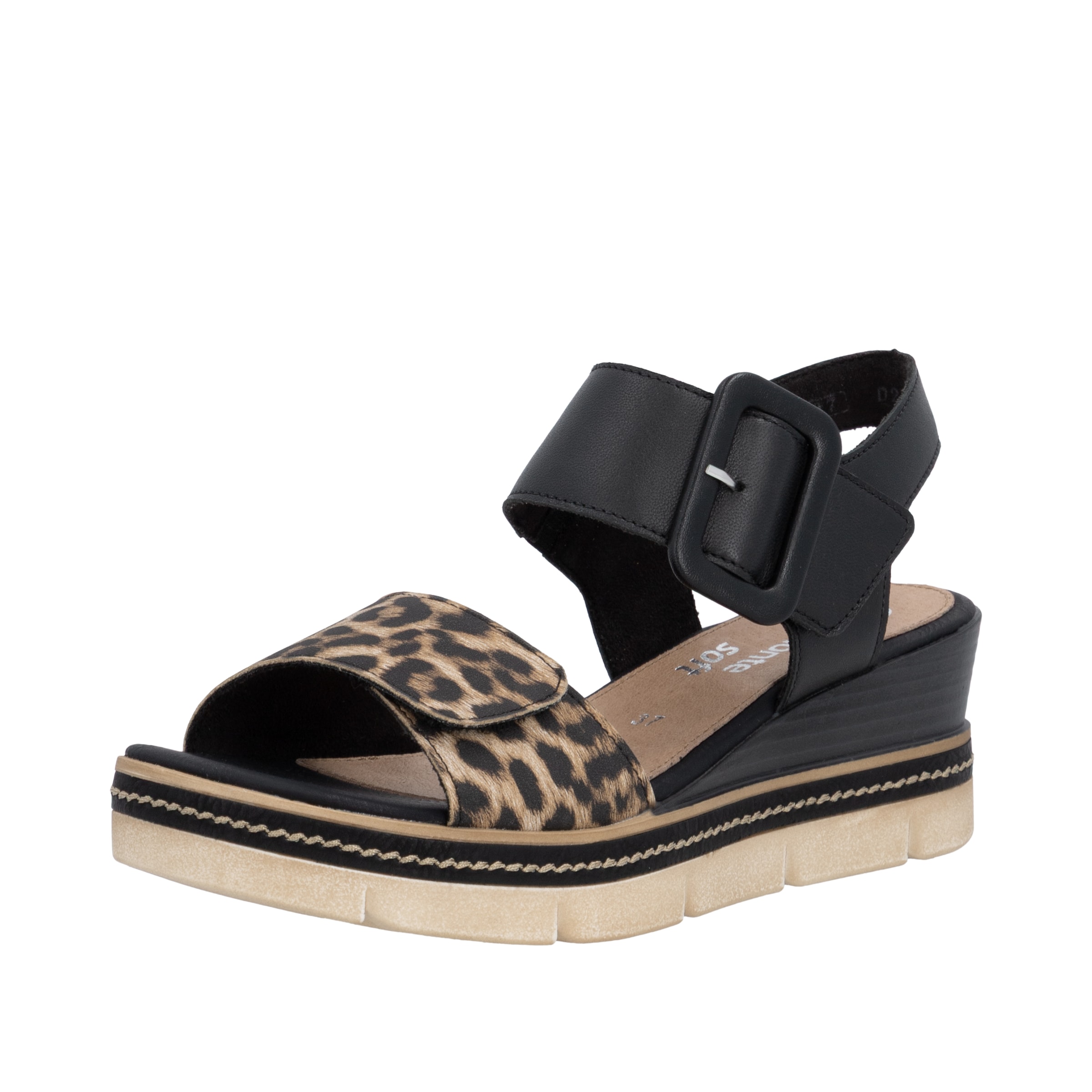REMONTE Sandals in Black: front