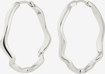 Pilgrim Oorbellen 'Larkin' in Zilver: voorkant