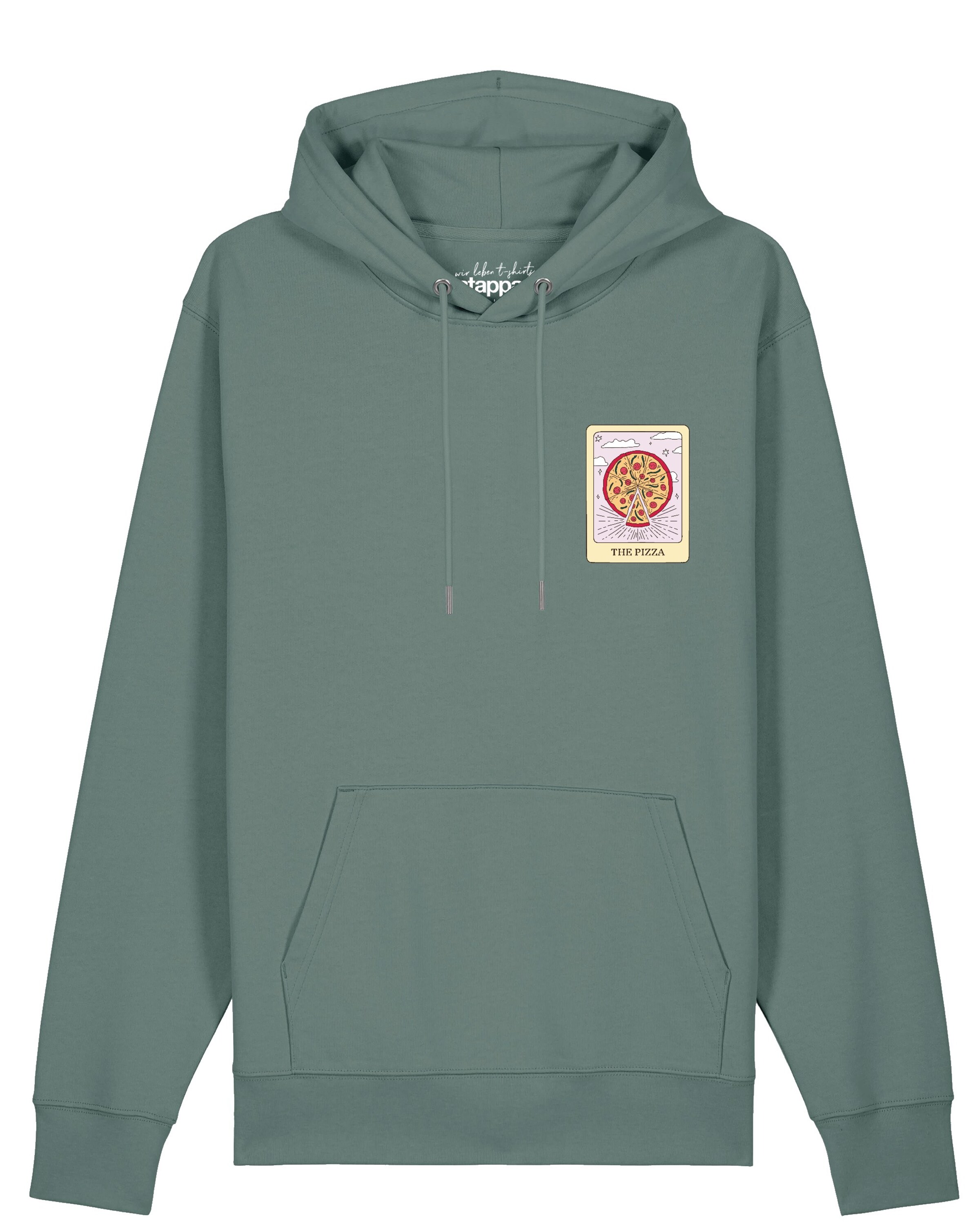 Sweat-shirt ' Tarot ' Watapparel en vert : devant