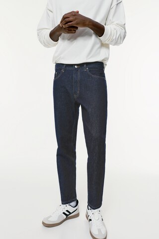 Coupe slim Jean Pull&Bear en bleu : devant