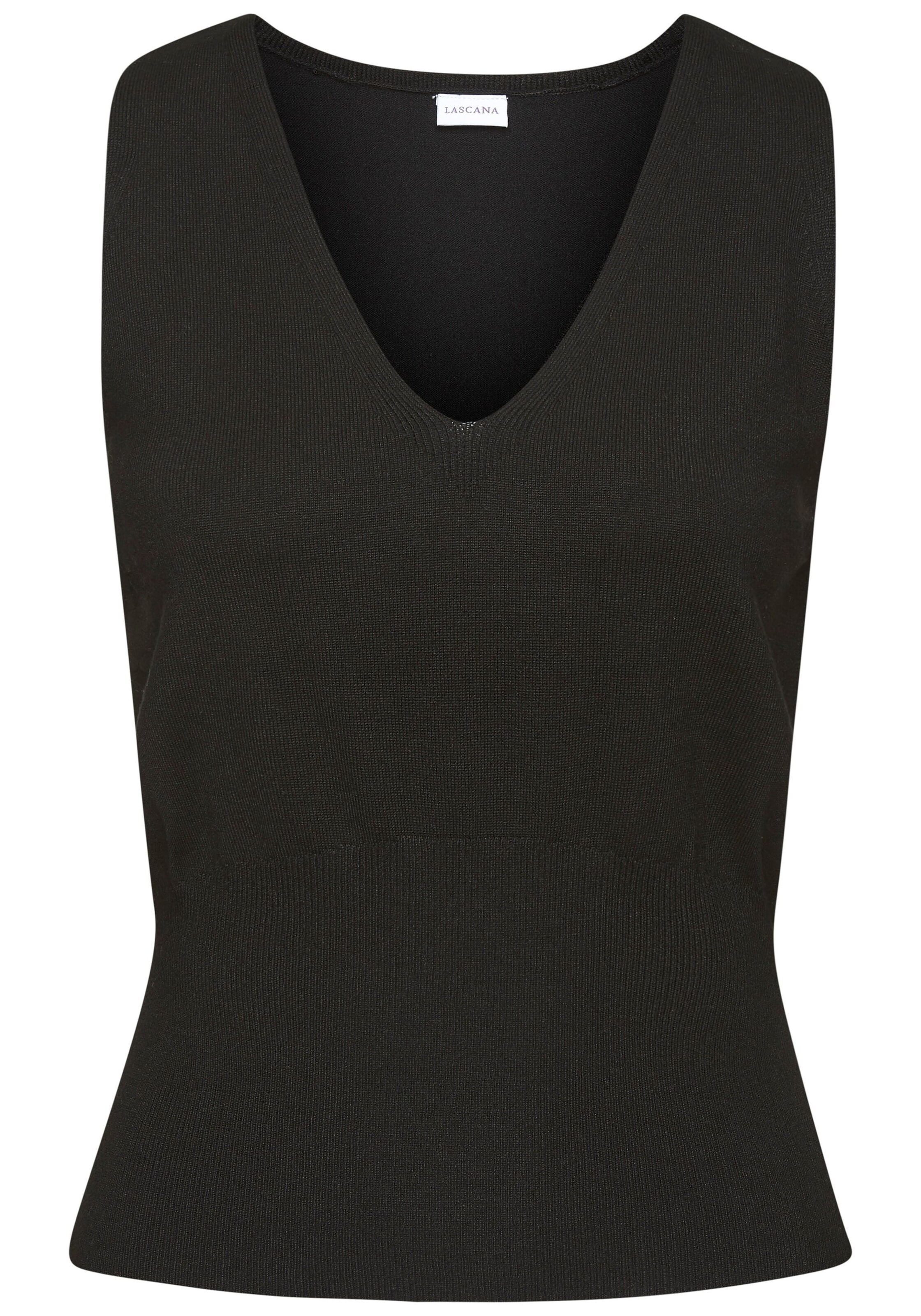LASCANA Топ в Черный: спереди