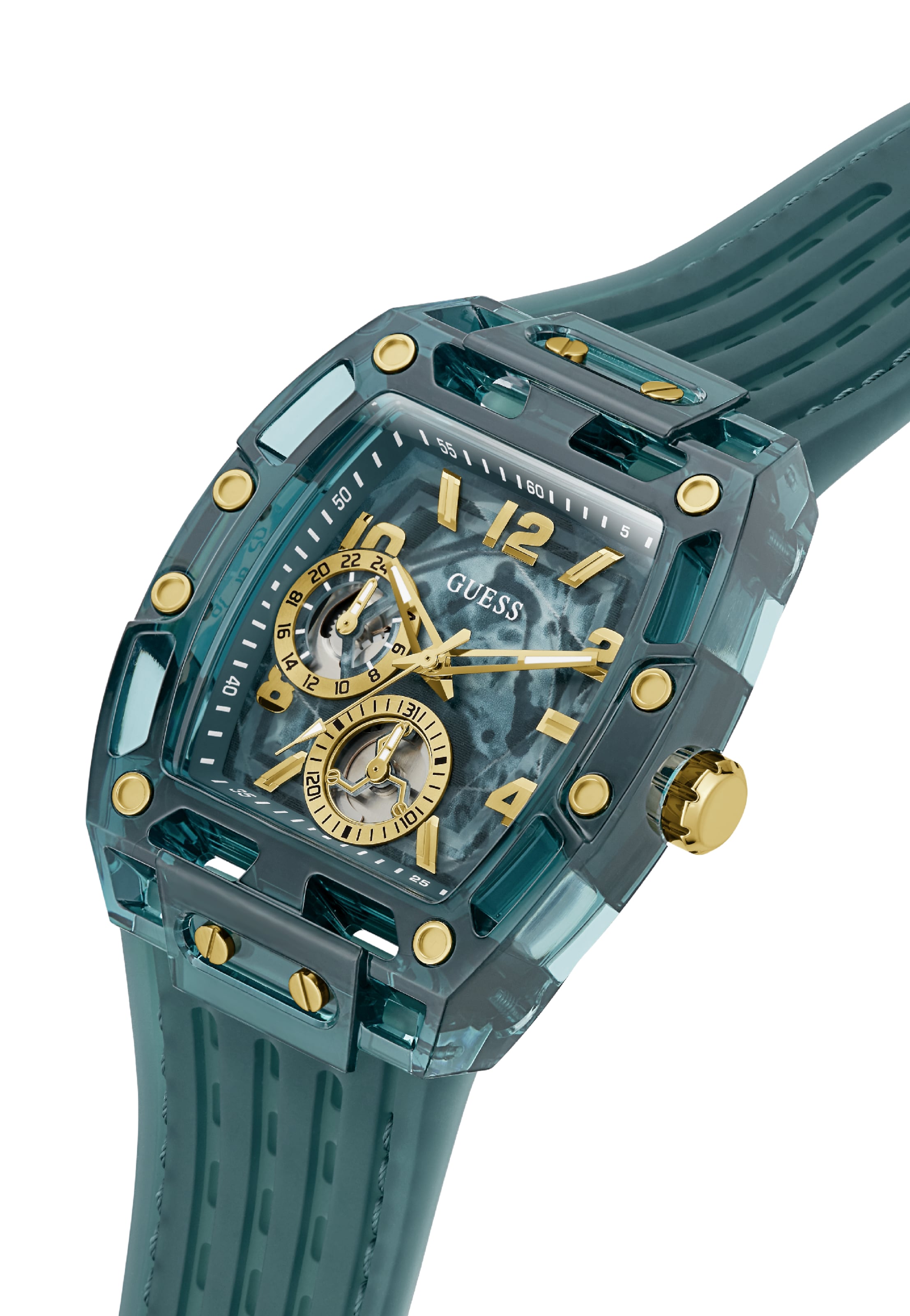 Montre à affichage analogique ' PHOENIX ' GUESS en vert