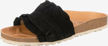 VERBENAS Mules 'Rocio' in Black: front