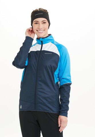 ENDURANCE Athletic Jacket 'Rayna' in Blue: front