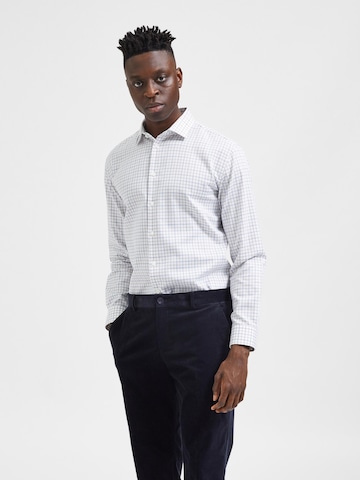 SELECTED HOMME - Ajuste regular Camisa en blanco: frente