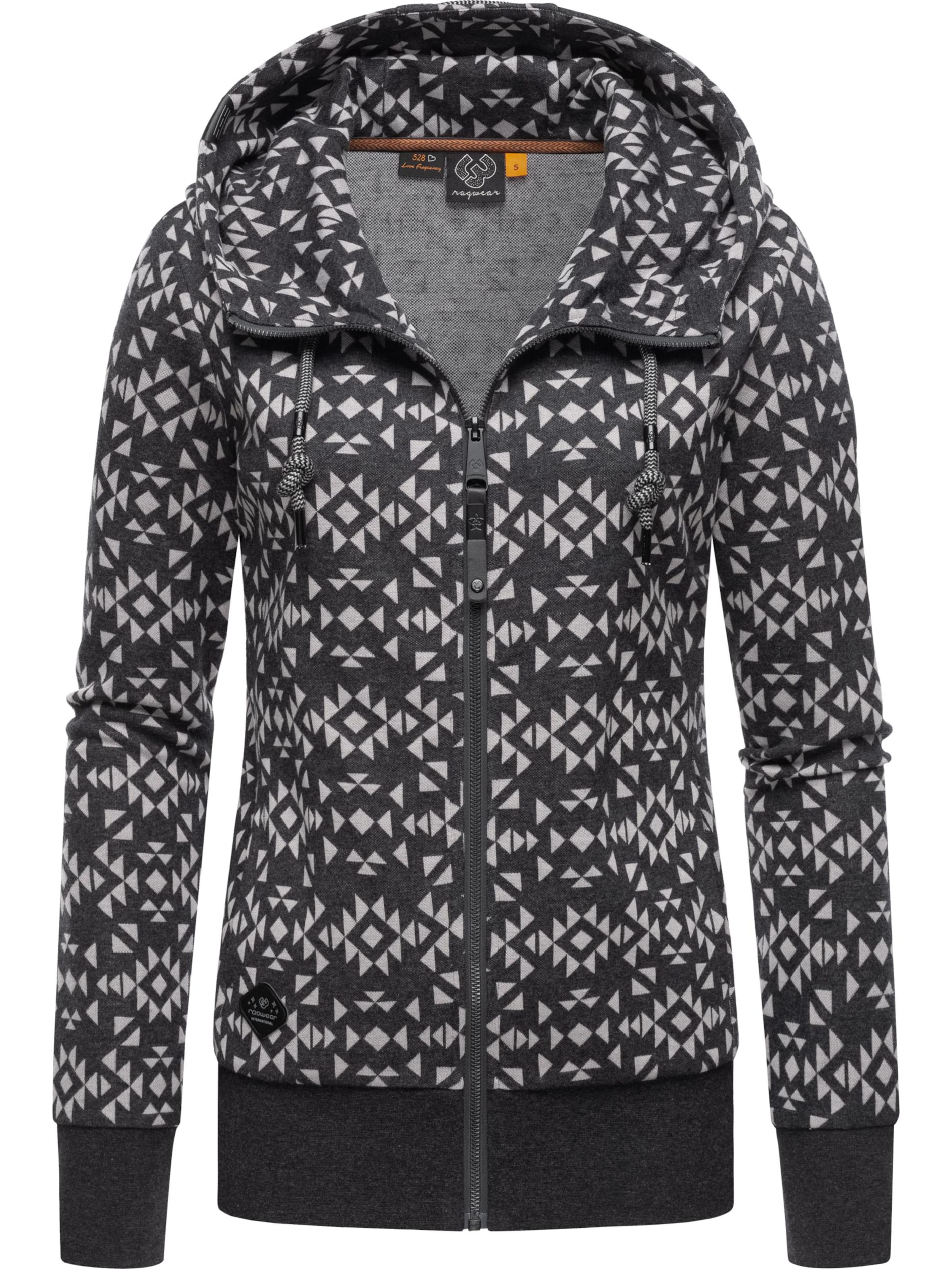 Veste de survêtement 'Cinda' Ragwear en gris : devant