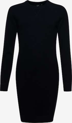 Superdry Gebreide jurk 'Essential' in Zwart: voorkant
