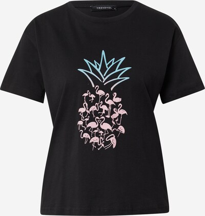 Tricou Trendyol pe albastru / roz / negru, Vizualizare produs