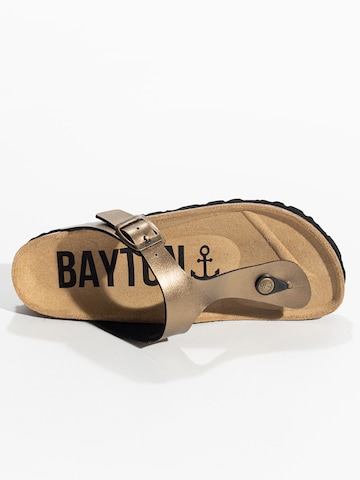 Bayton - Chinelos de dedo 'MERCURE' em bronze