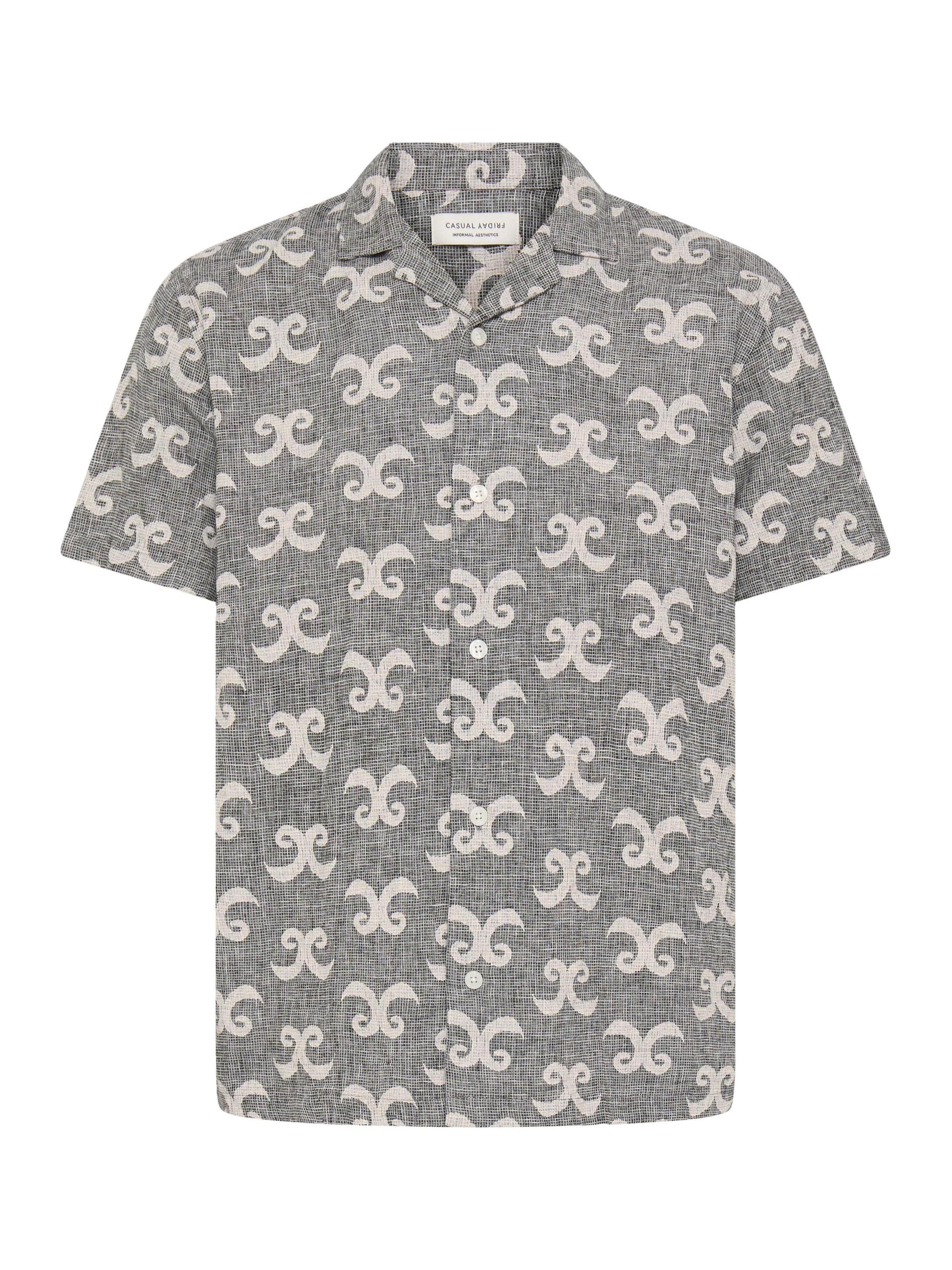 Casual Friday - Comfort Fit Camisa ' CFTanner Checked ' em bege: frente