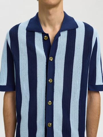 Coupe regular T-Shirt SELECTED en bleu