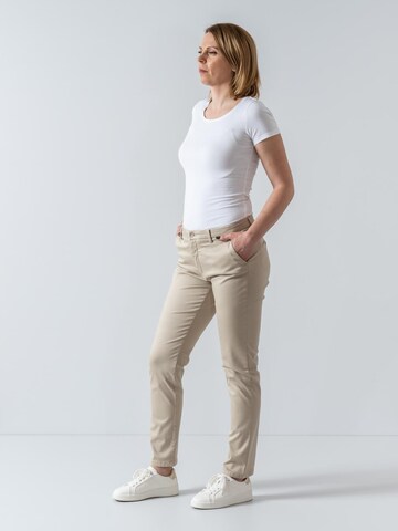 Slimfit Pantaloni chino 'Chiva 7500' di W. Wegener in beige