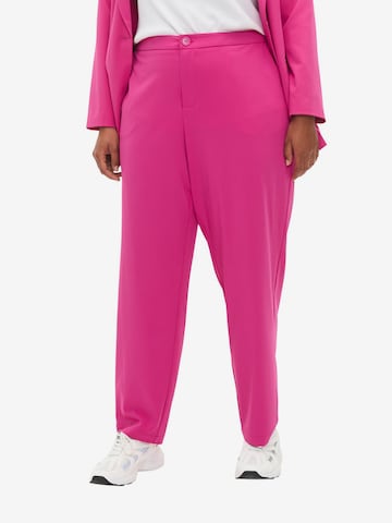 Regular Pantalon 'MHALEY' Zizzi en rose : devant