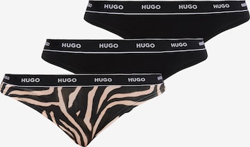 HUGO Стринг в бежово: отпред