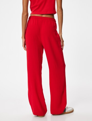 Koton Wide Leg Hose in Rot