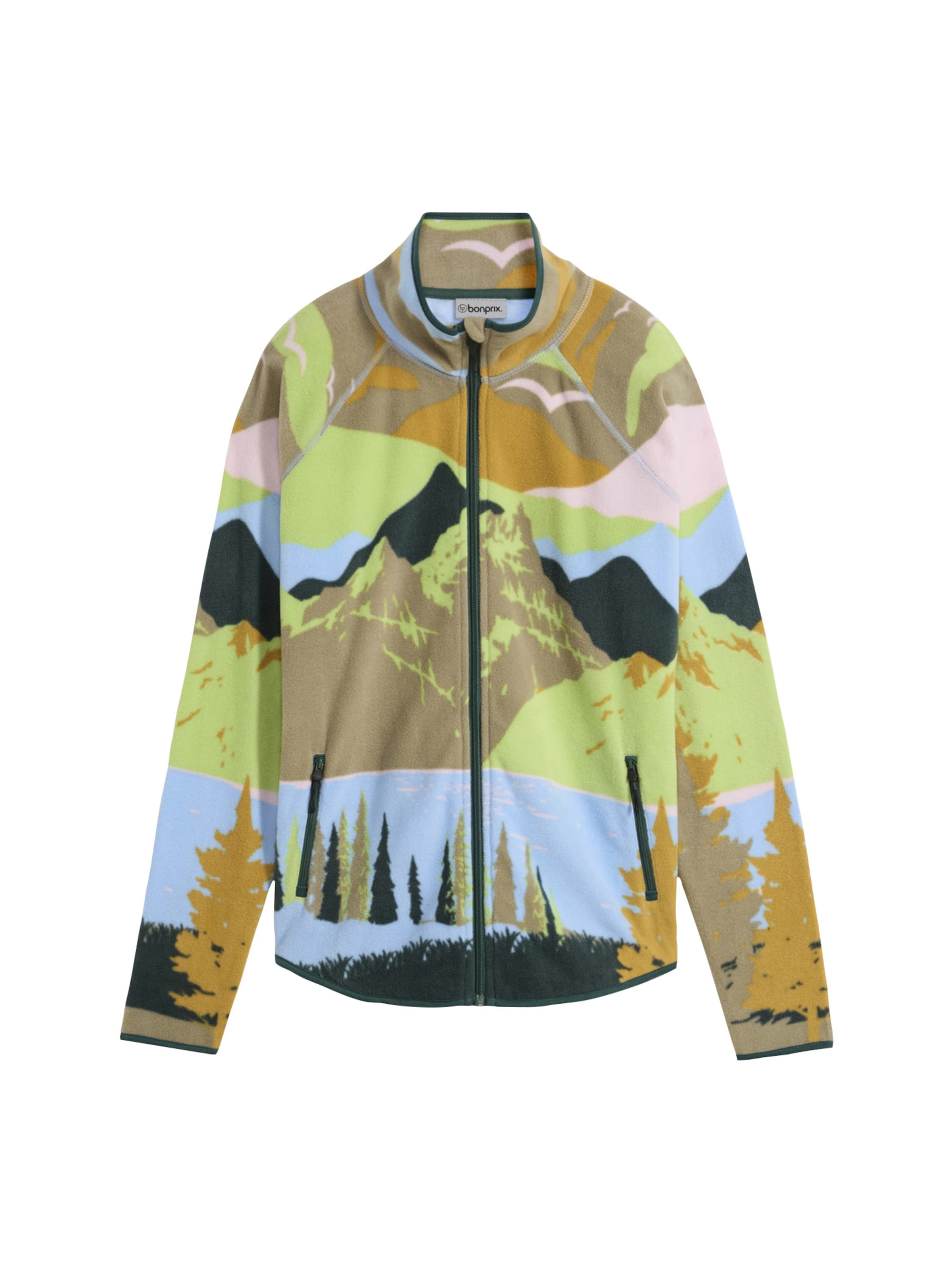 Veste en polaire bonprix en bleu : devant