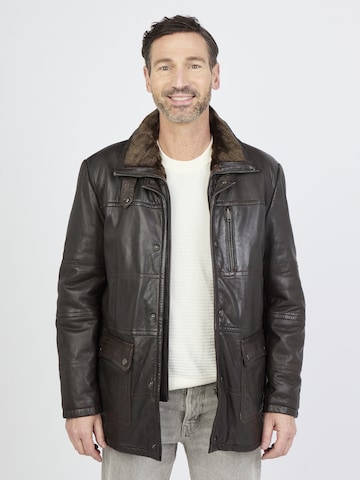 JCC Lederjacke in Braun: Vorderseite