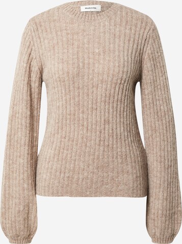 modström Sweater 'Goldie' in Beige: front