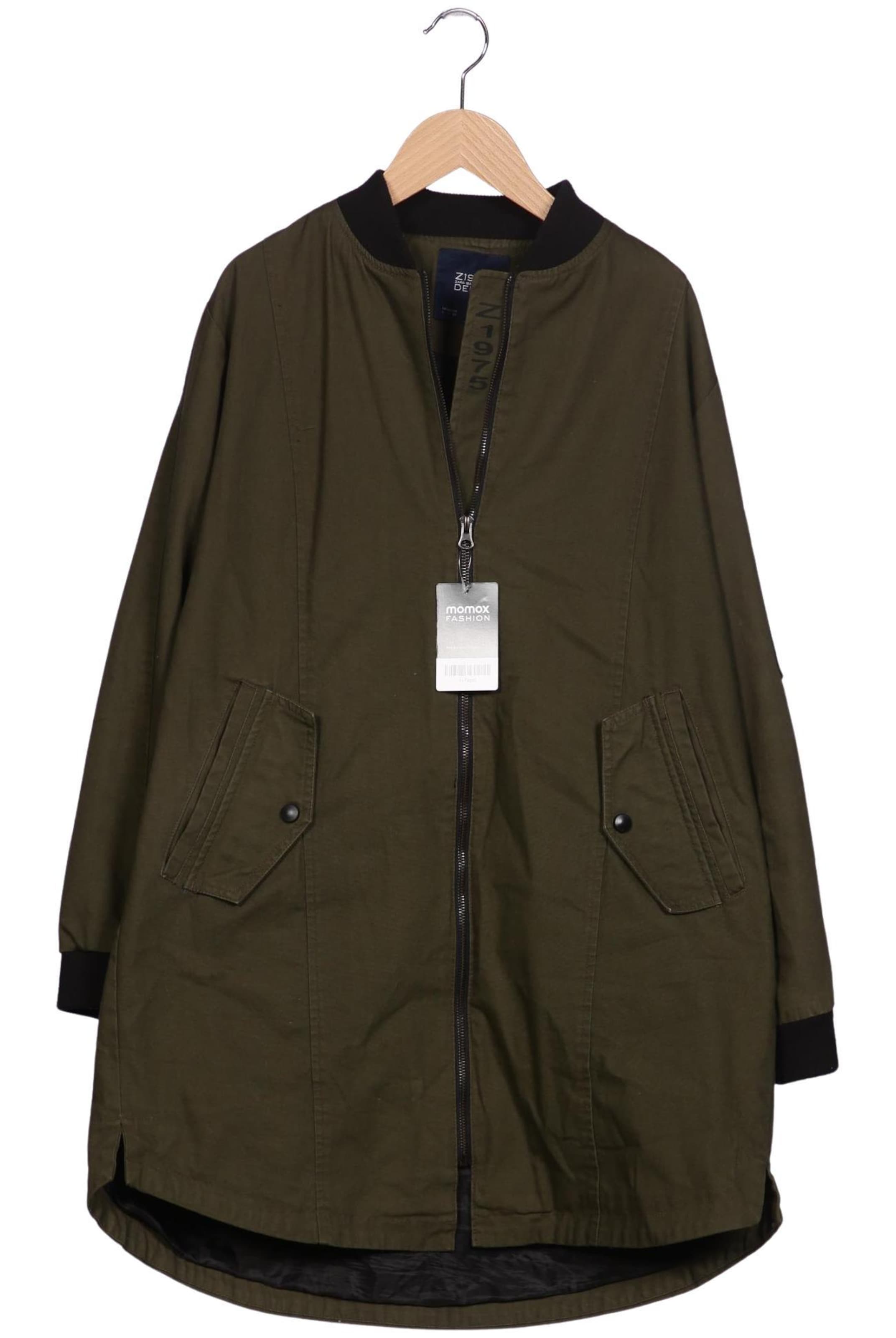 ZARA Jacket & Coat in L in Green: front