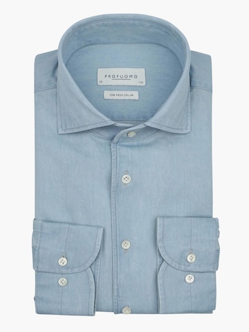 Profuomo Slim fit Button Up Shirt in Blue