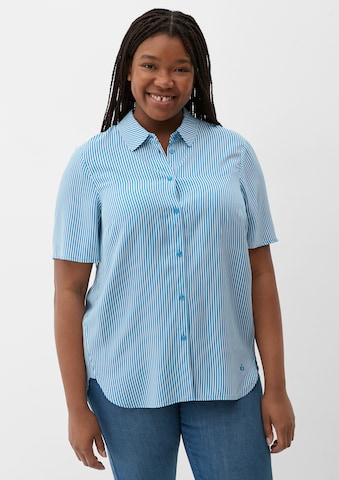 TRIANGLE Bluse in Blau: predná strana