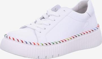GABOR Lace-Up Shoes in White: front