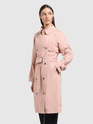 Manteau mi-saison 'ENZA' khujo en rose