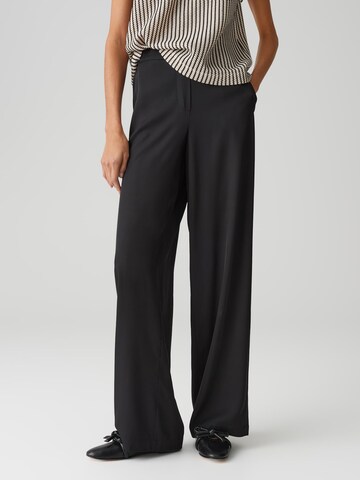 Wide leg Pantaloni 'Marou Travel' di OPUS in nero: frontale