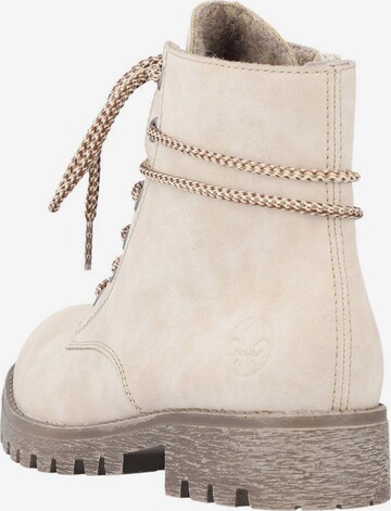 Rieker Lace-up bootie in Beige