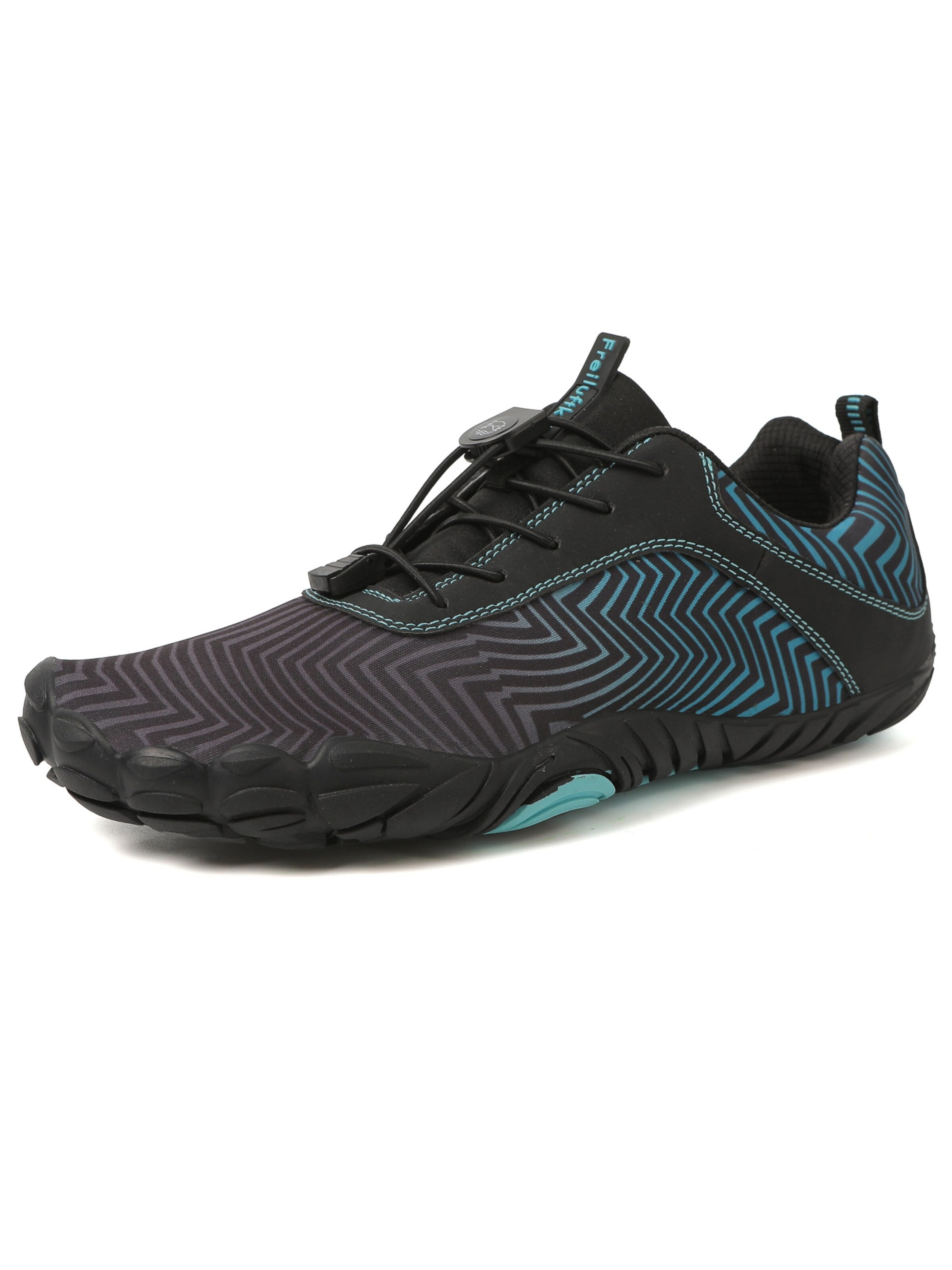 Freiluftkind Sportlicher Schnürschuh 'Freiluftkind® – Overland'‌‌‌‌‌‌‌‌ in Blau: Vorderseite