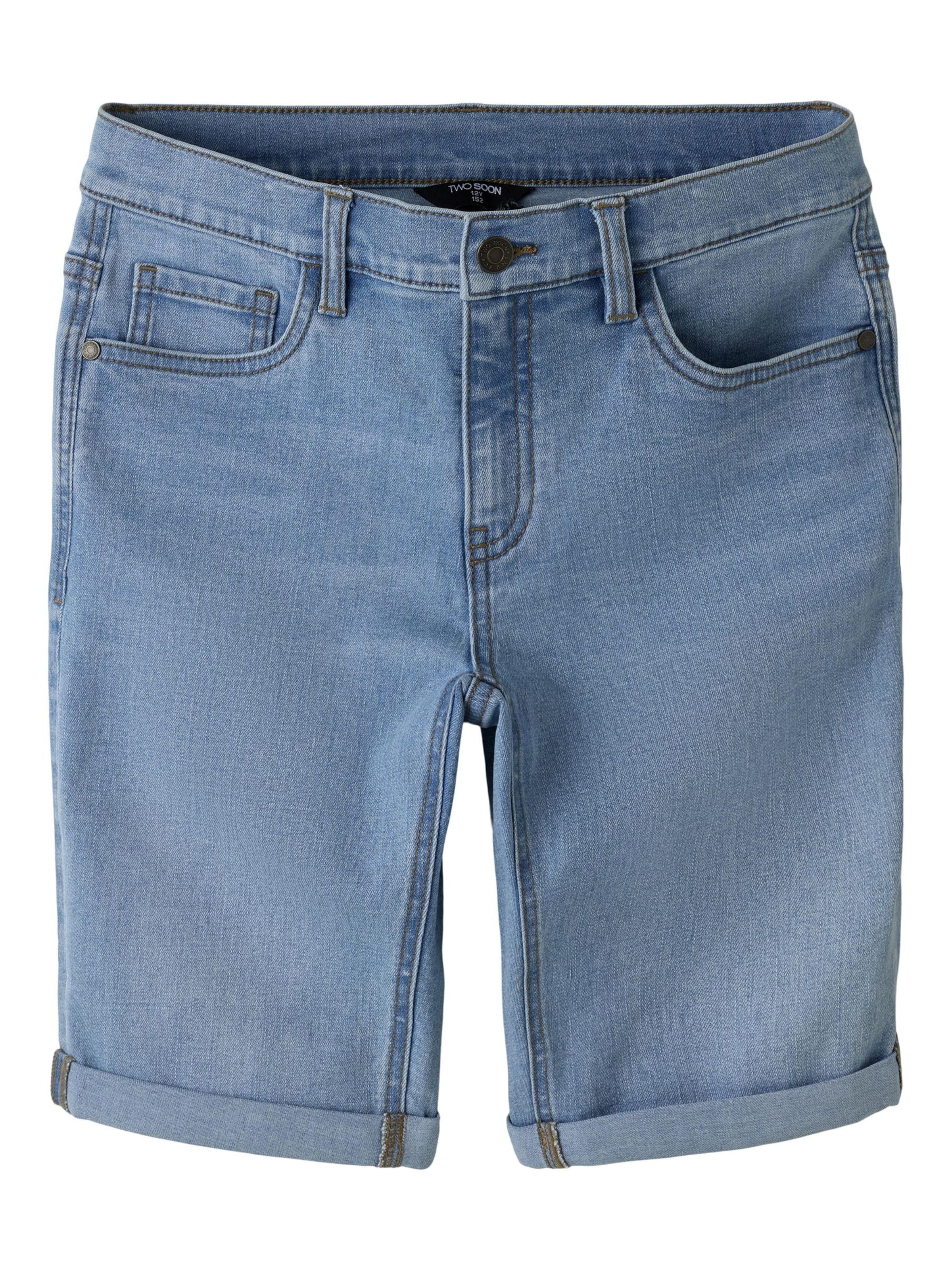 TWO SOON - Slimfit Calças de ganga em azul: frente