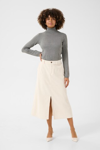 CULTURE Rok 'Klay' in Beige