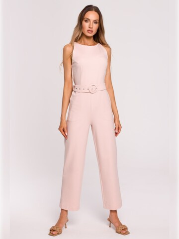 made of emotion - Jumpsuit en rosa: frente