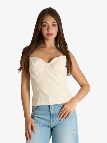 ViCOLO Top in Beige: front
