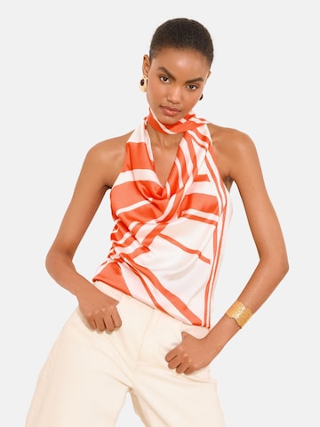 Lipsy Blouse in Oranje: voorkant