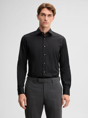 STRELLSON Regular fit Business shirt in Black: front
