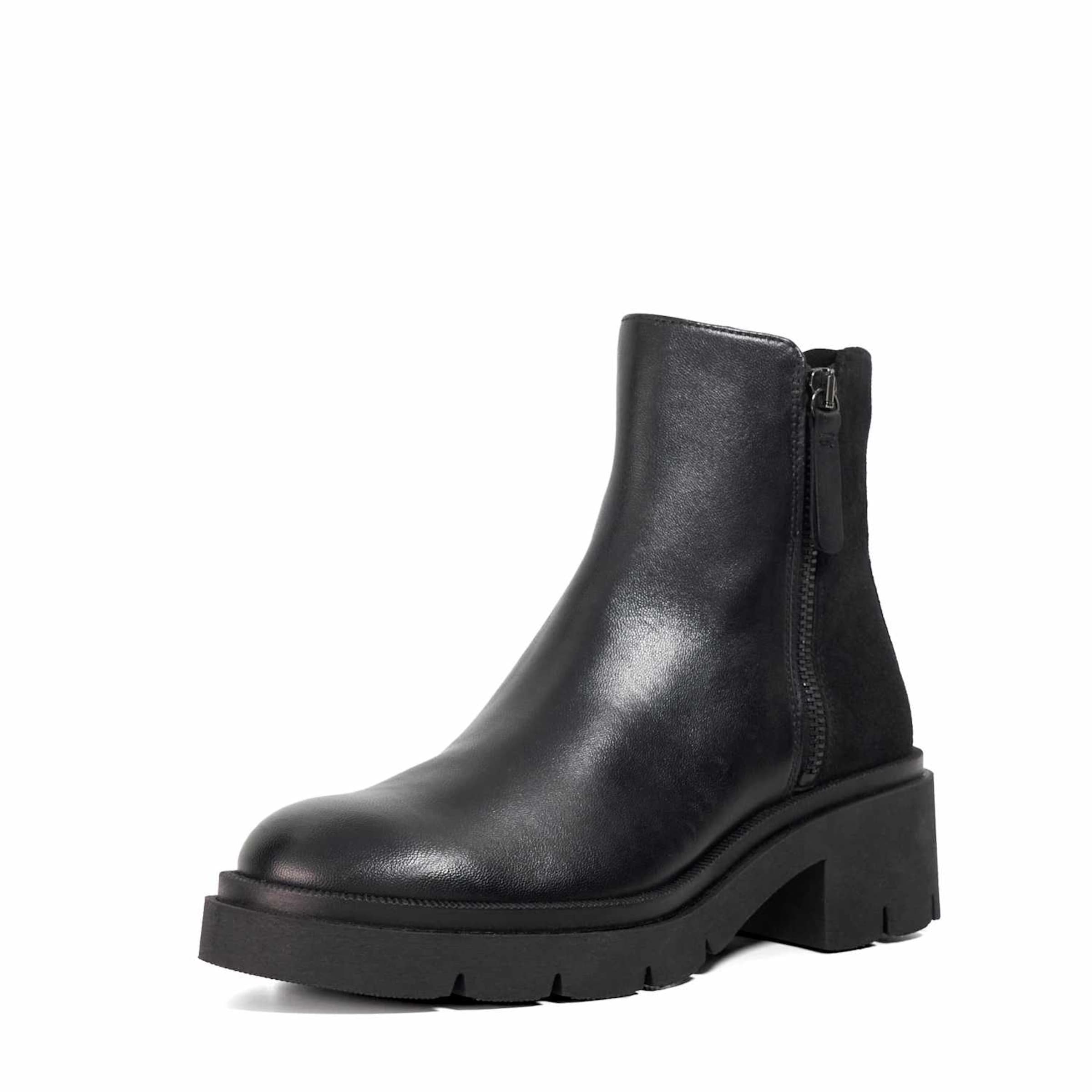 Dune LONDON Stiefelette 'Paving' in schwarz, Produktansicht