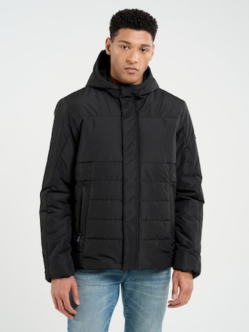 BIG STAR Winter Jacket 'Adrien' in Black: front