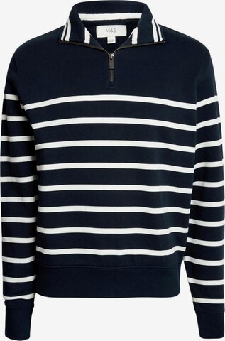 Sweat-shirt Marks & Spencer en bleu : devant