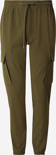 Sportinės kelnės 'Vibe' iš UNDER ARMOUR, spalva – alyvuogių spalva / balta, Prekių apžvalga