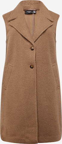 Vero Moda Curve Vest 'SALLY' in Brown: front