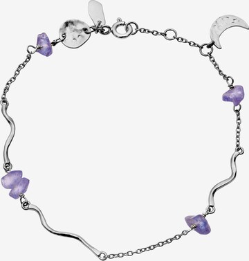 Maanesten - Pulsera en plata: frente