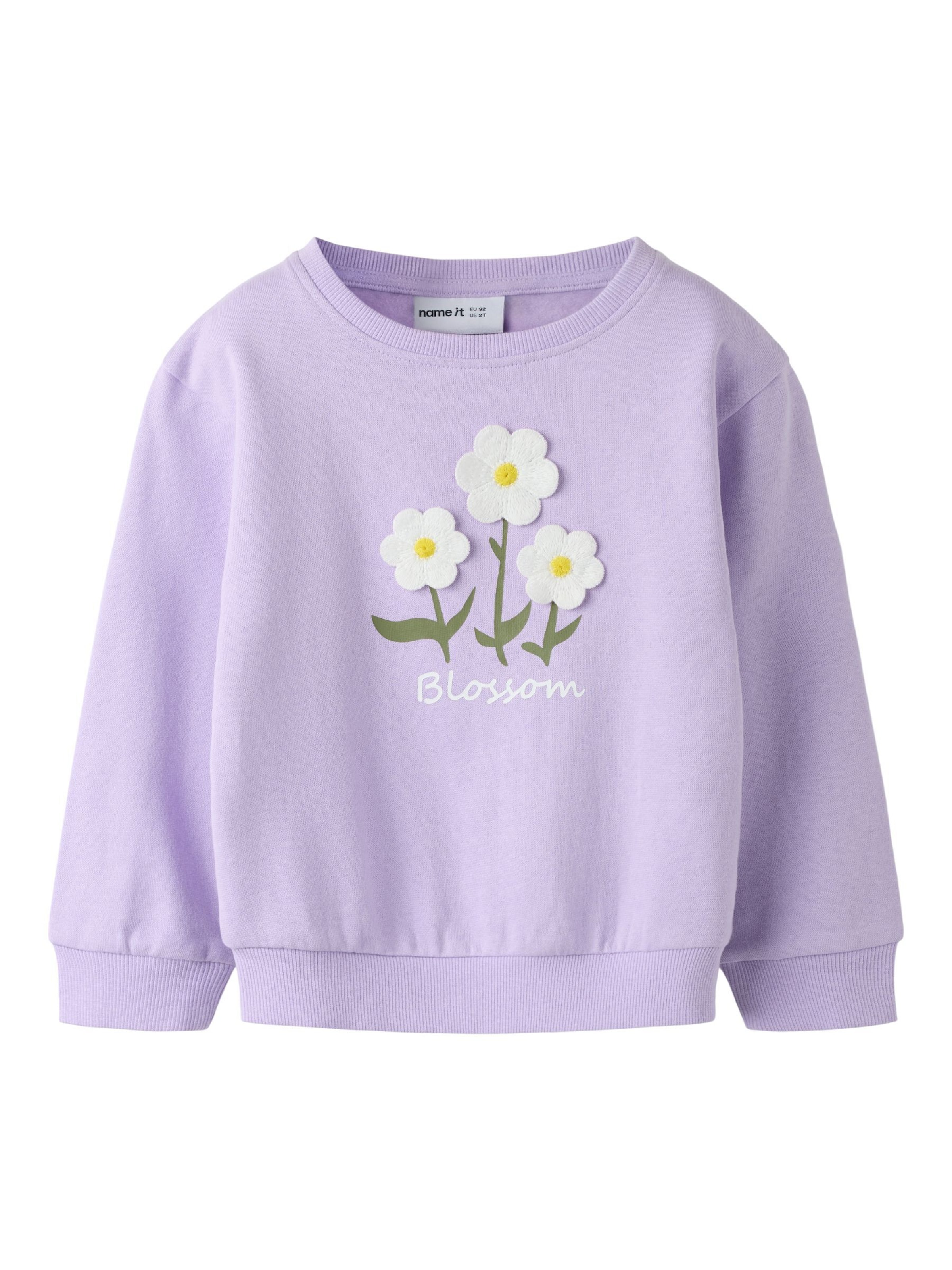 Felpa di NAME IT in lilla: frontale