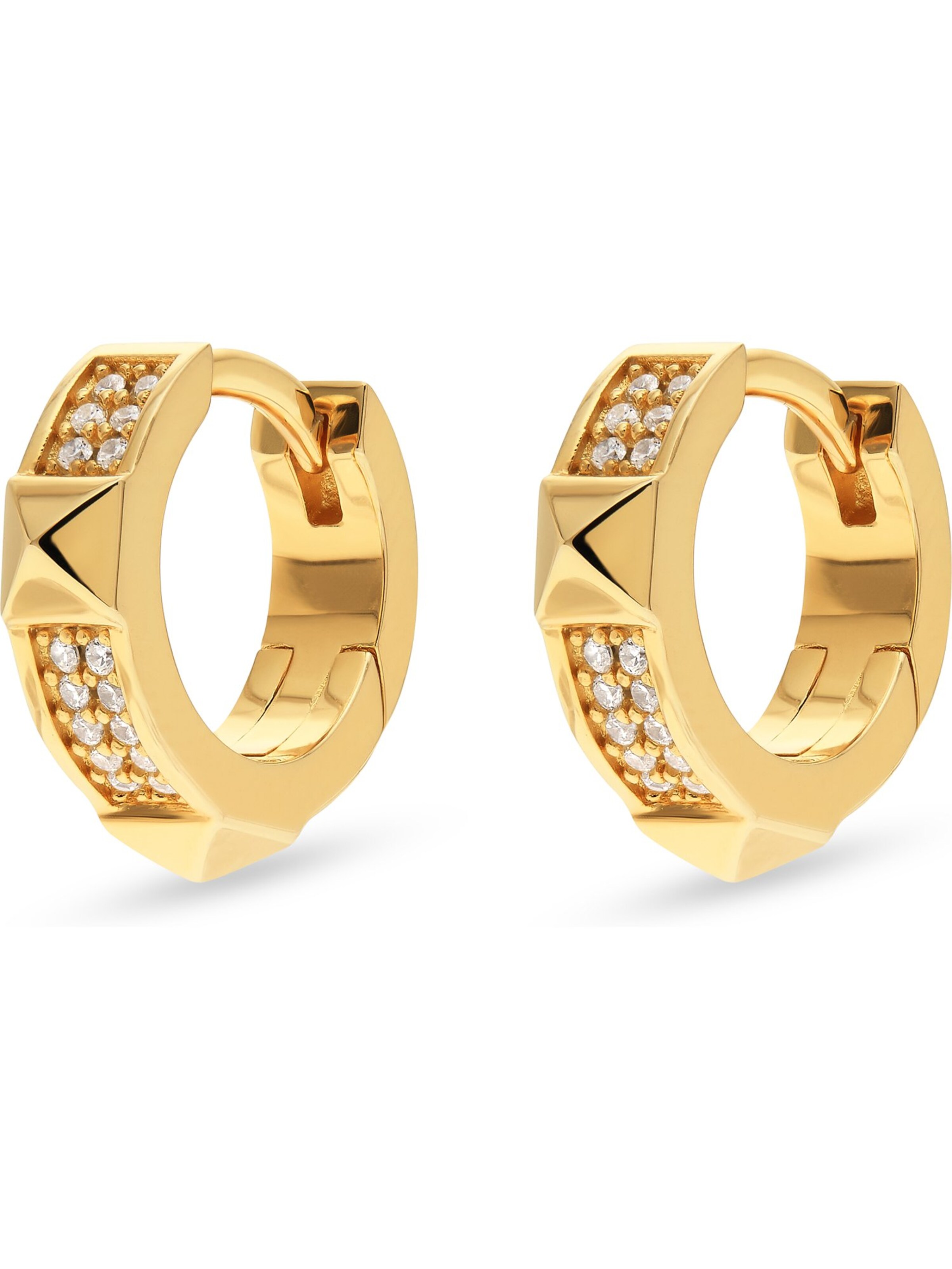 JETTE Ohrringe in Gelb: Vorderseite