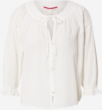 QS Blouse in Wit: voorkant