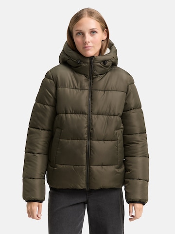 TOM TAILOR DENIM Winterjas in Groen: voorkant