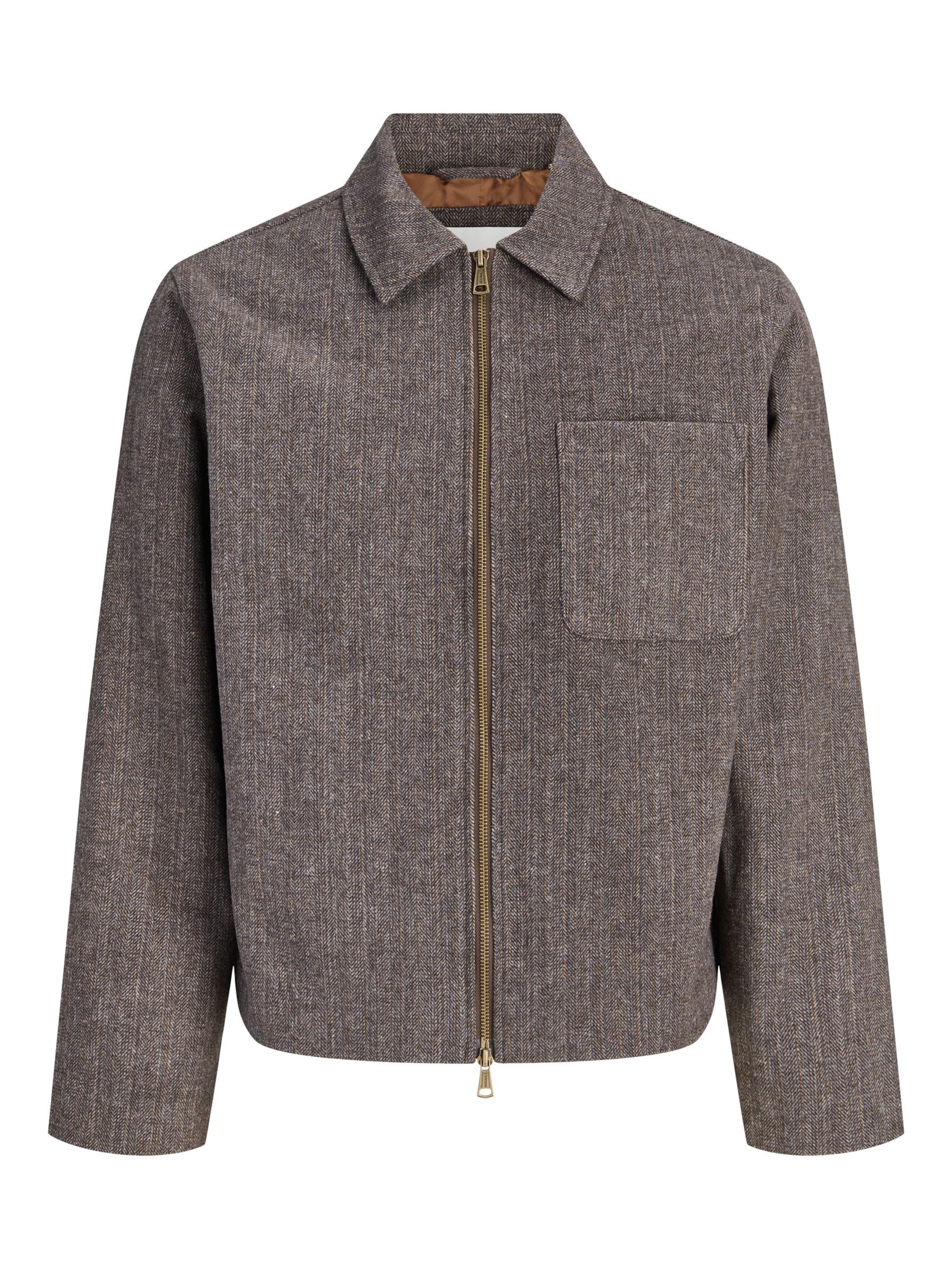 JACK & JONES Tussenjas in Bruin: voorkant