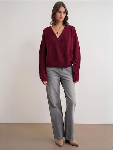 MixRay Gebreid vest in Rood