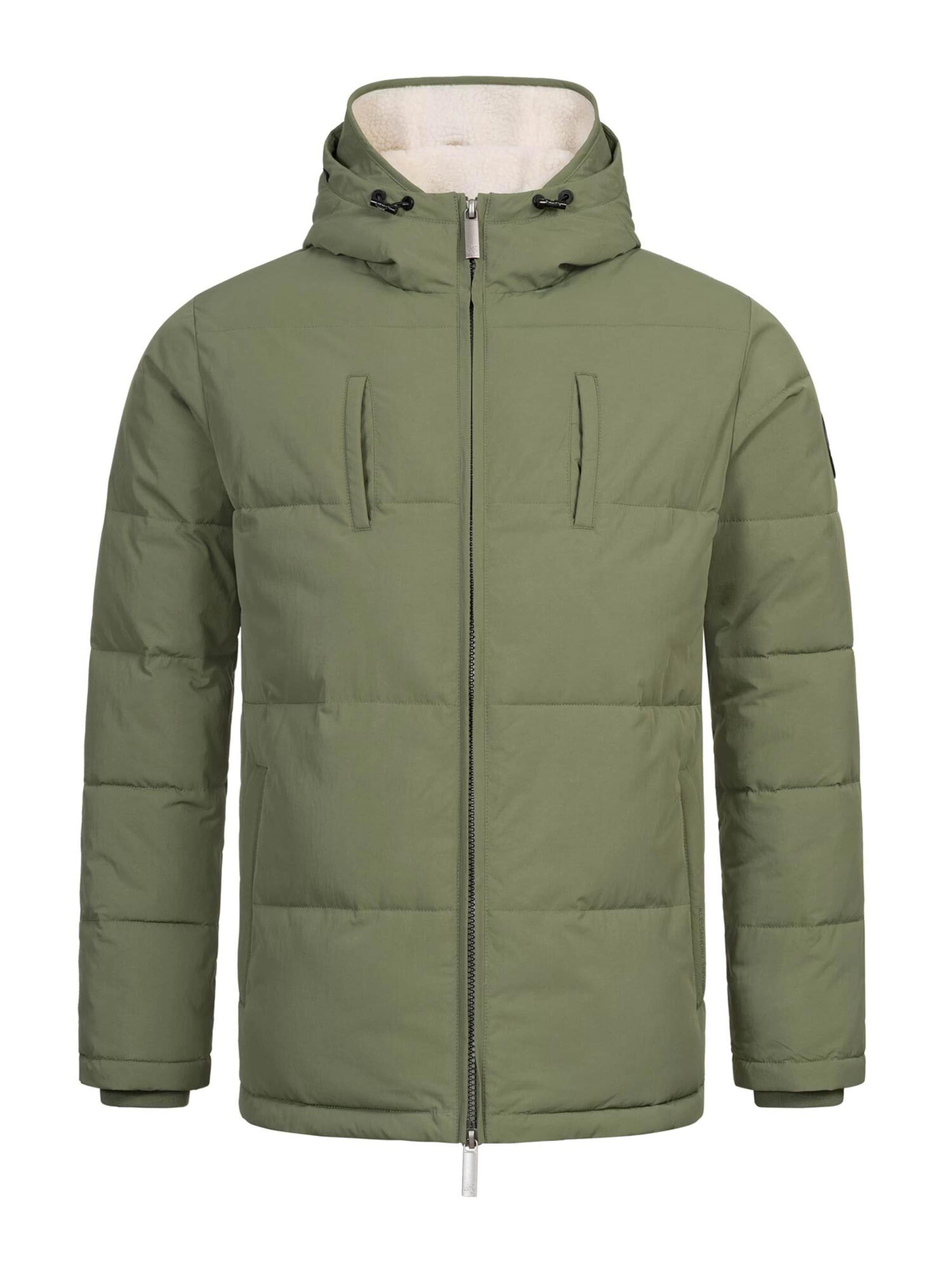 Alessandro Salvarini Winterjacke 'AS457' in Grün: Vorderseite